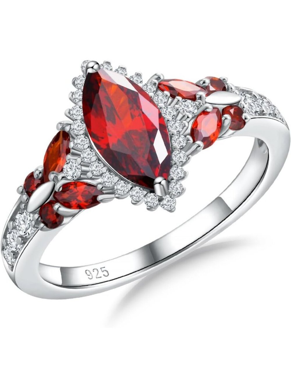 Sterling Silver Butterfly Birthstone Promise Ring for Women - Elegant Gift Idea